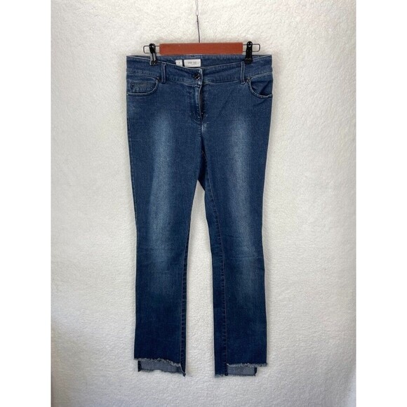 Per Se by Carlisle Women's Pants Size 4 Straight Gray Leopard White Blue Lot 5 - Picture 14 of 16